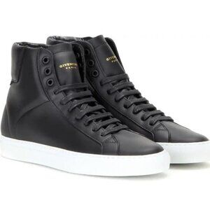 Rare Givenchy Codification Leather High Top Shoes Size 12